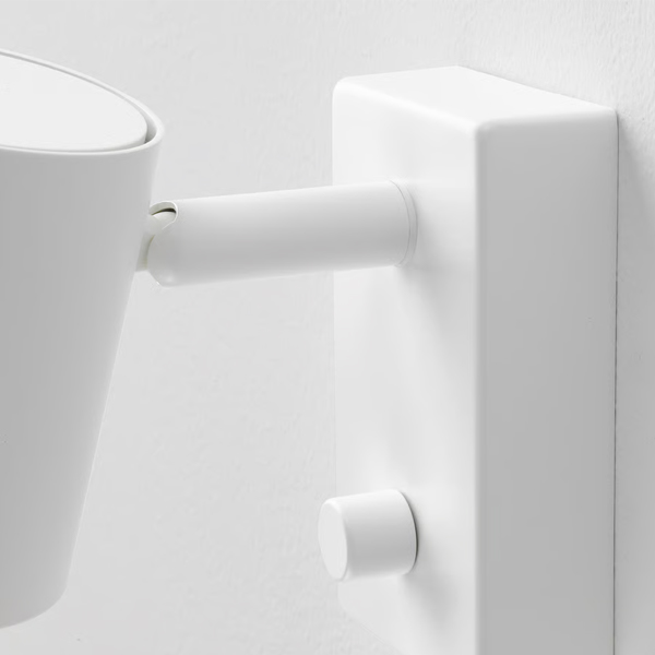 NYMANE Zidna/čitaća lampa, trajni priklj., bijela