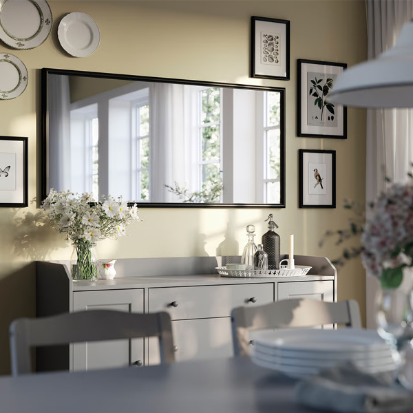 NYPONBUSKE 65x135cm Ogledalo, crna