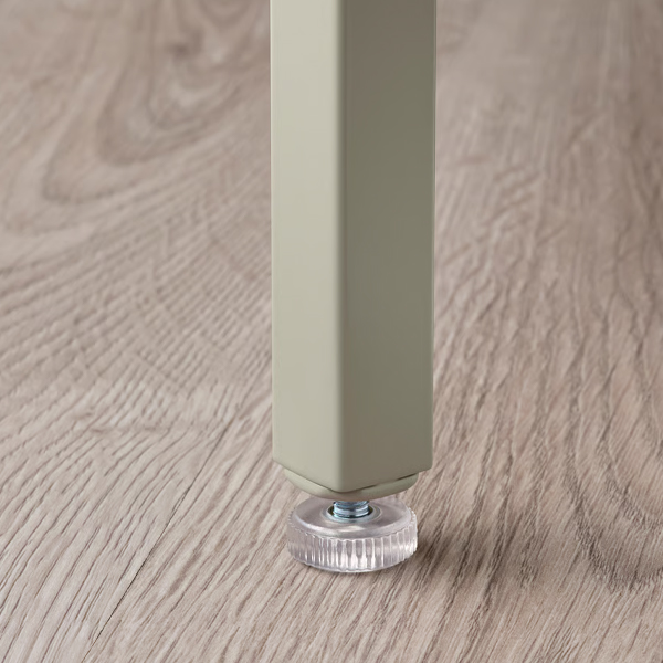 VITTSJO 90x50cm Set stočića, 2 kom., svijetlobež/staklo