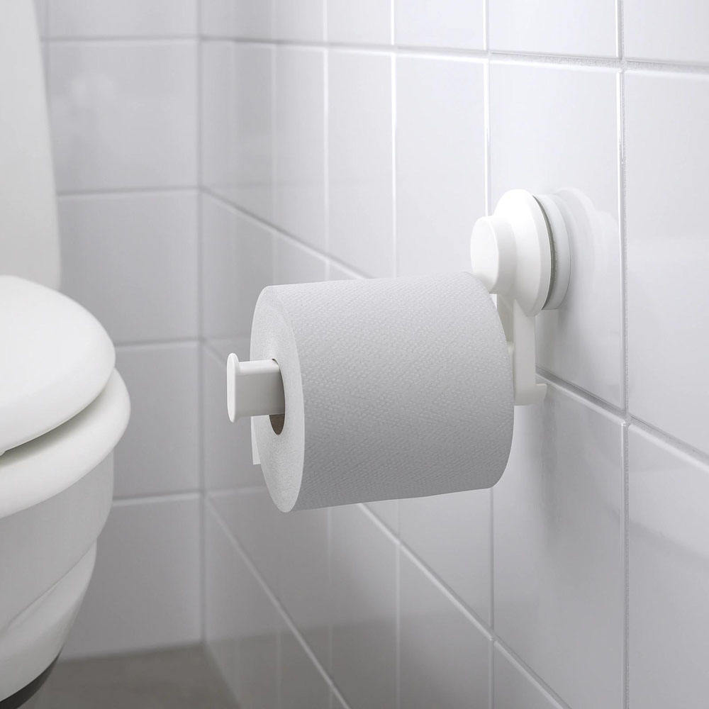 TISKEN drzac za toalet papir na vakuum, bijela
