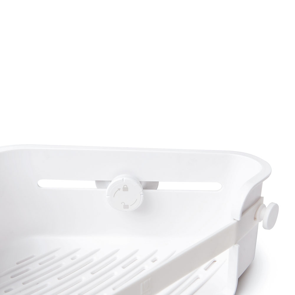 FLEX gel-lock ugaona korpa za kupatilo, bijela