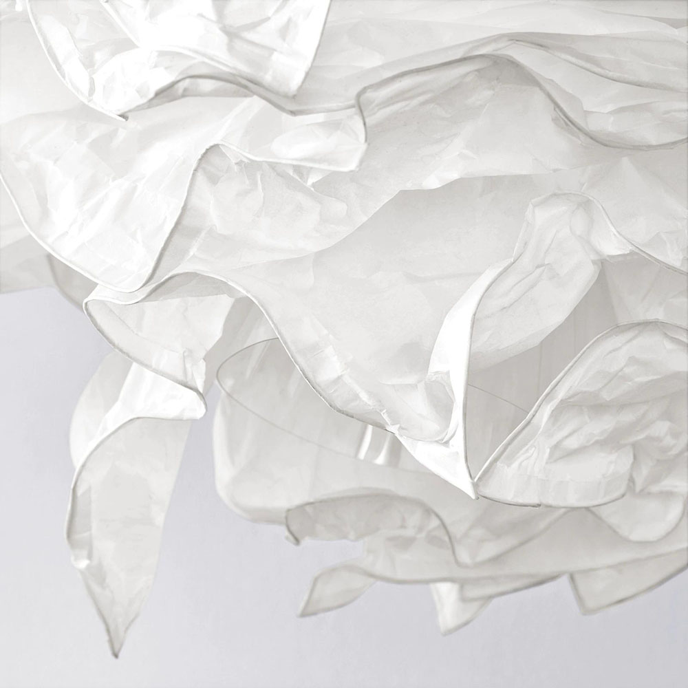 KRUSNING 43x43cm papirni abazur za luster, bijela
