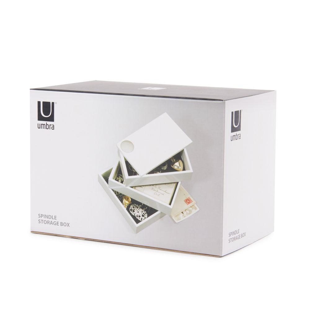 SPINDLE kutija za nakit, bijela