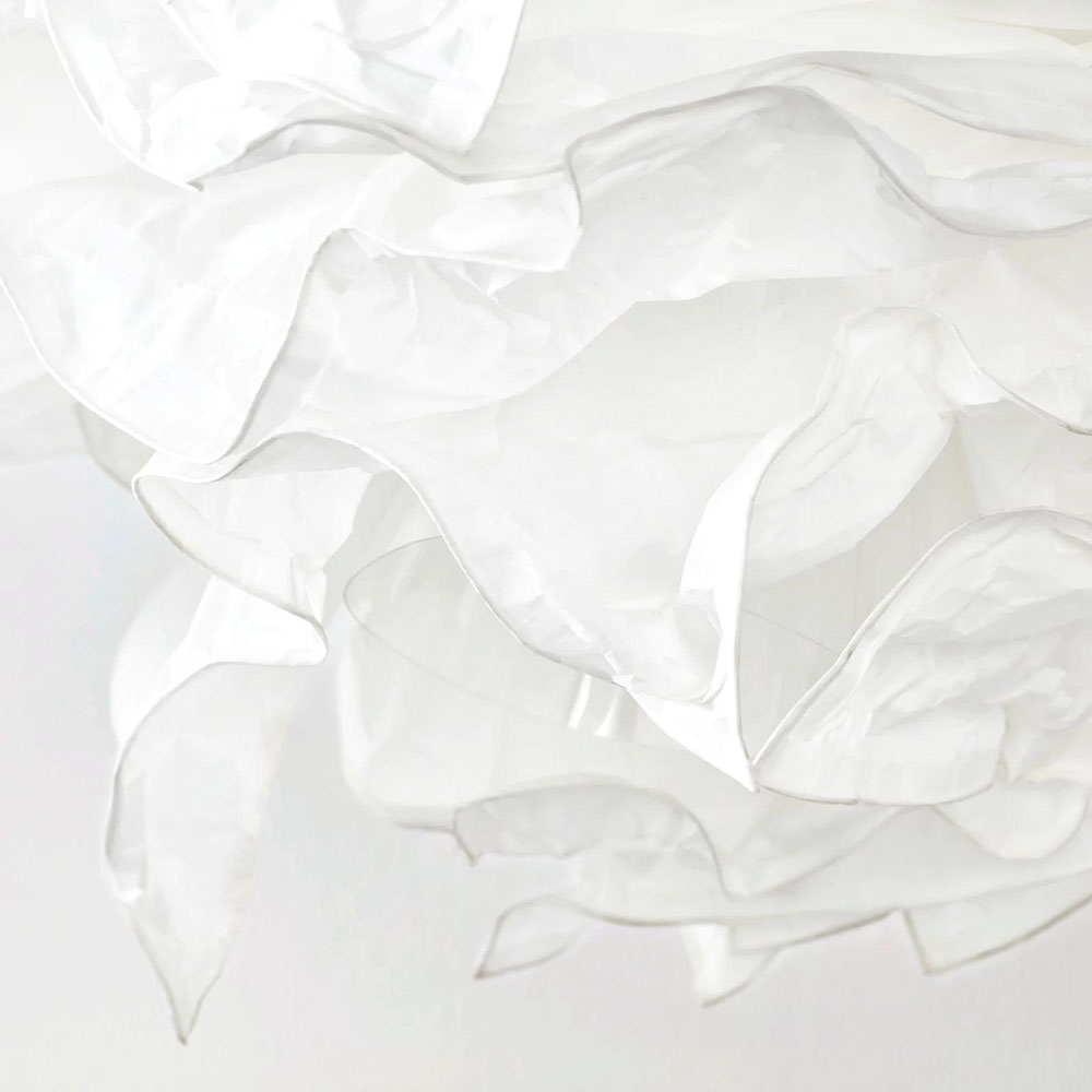 KRUSNING 85x55cm papirni abazur za luster, bijela