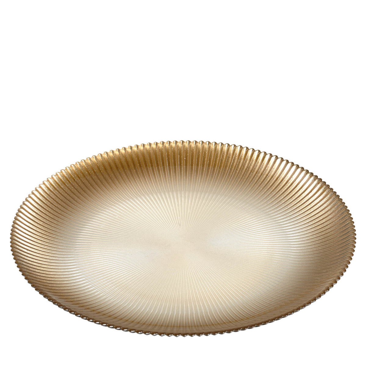 CIBO 32cm plitki tanjir, zlatna