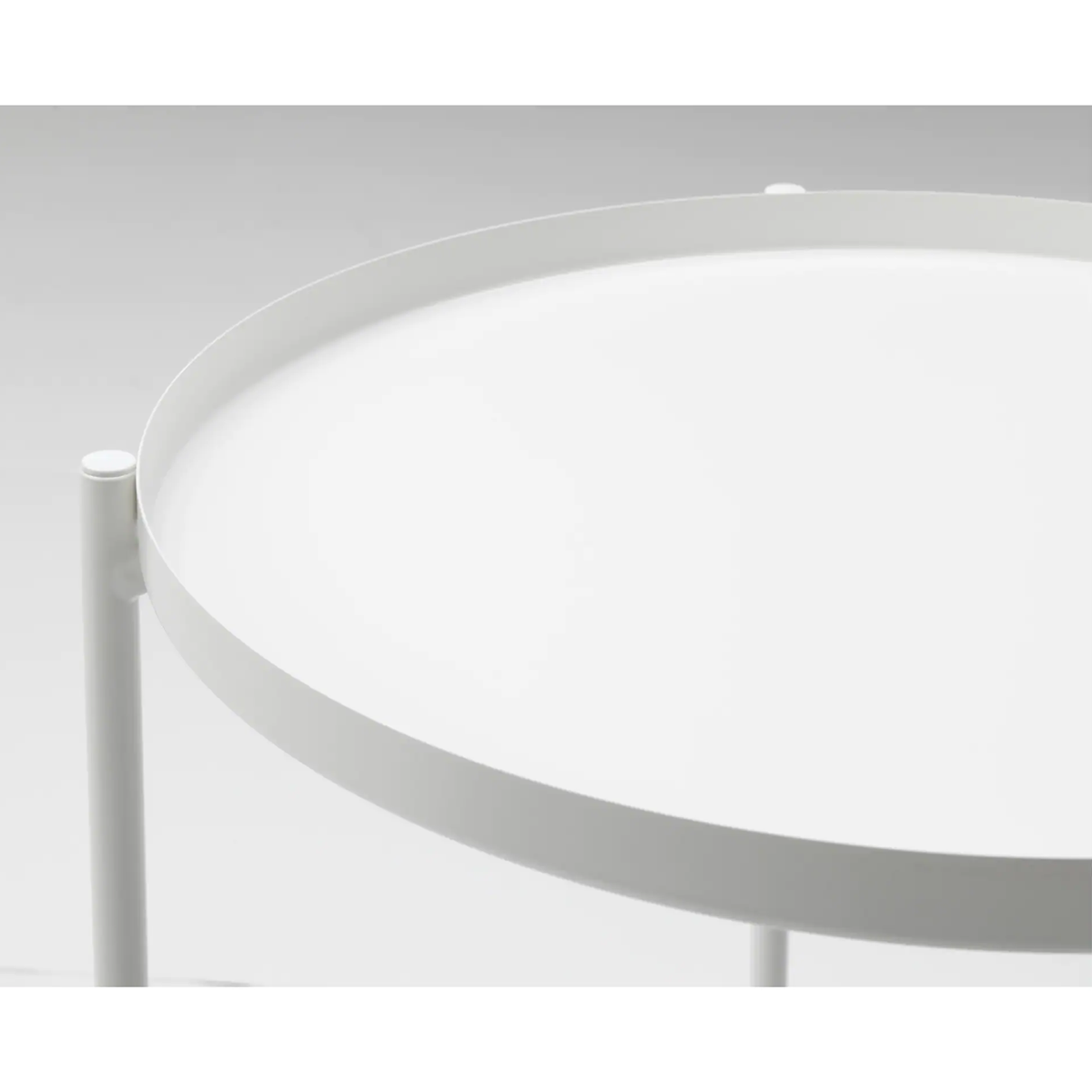 GLADOM 45x53cm pomocni sto sa posluzavnikom, bijela