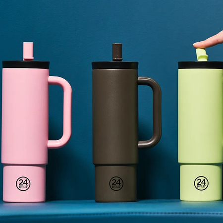 STRAW CUP 800ml termos sa slamkom, Citrus