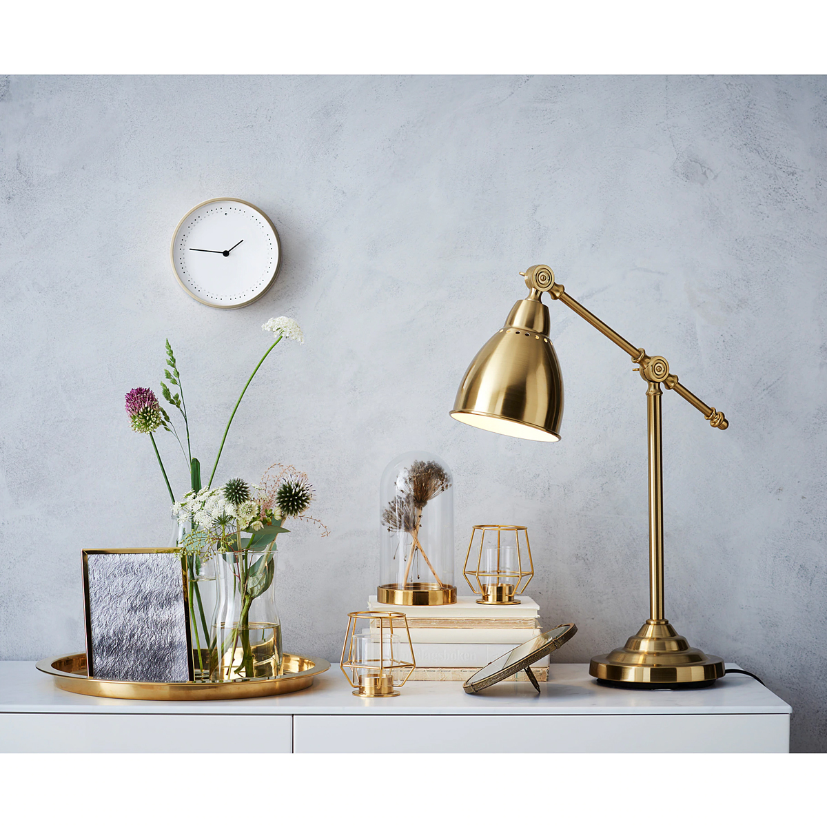 GLATTIS 38cm posluzavnik, mesing