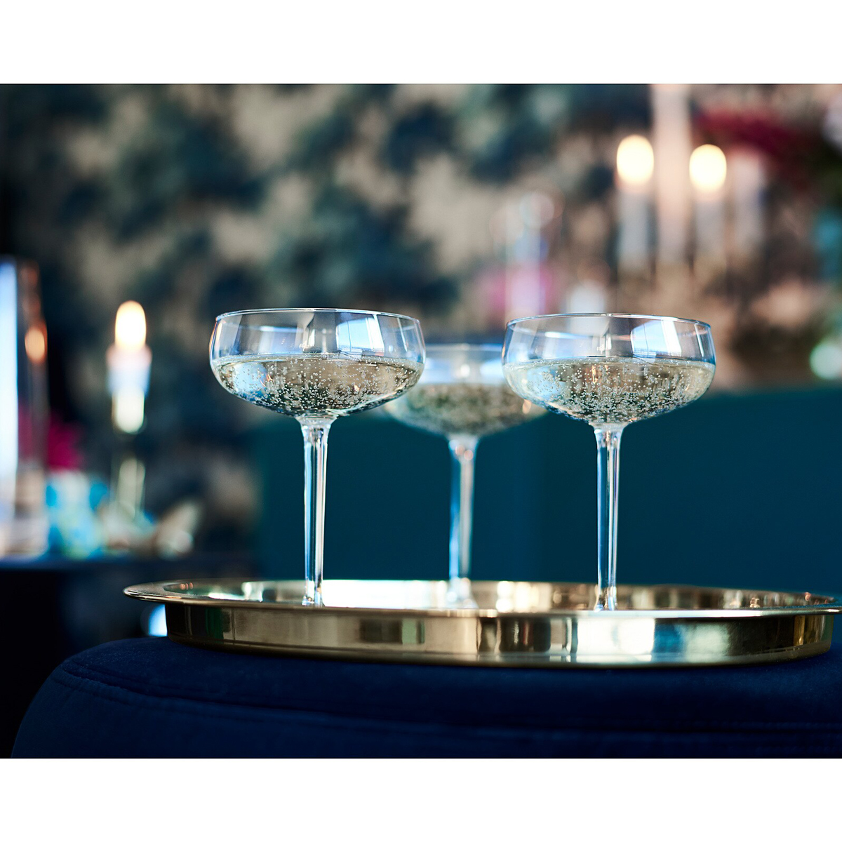 GLATTIS 38cm posluzavnik, mesing