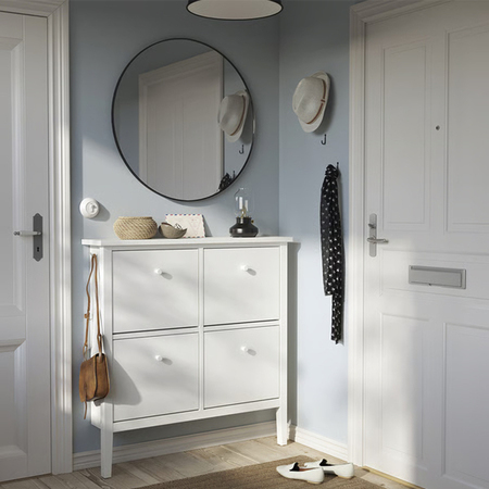 GULLABERG 105x22x107cm Cipelar s 4 odjeljka, bijela