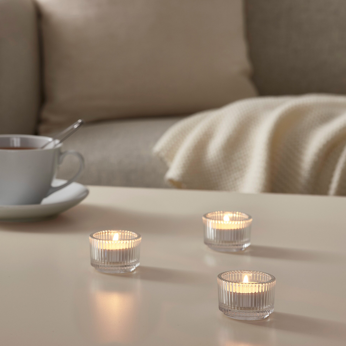FINSMAK 3.5cm svijecnjak, bistro staklo