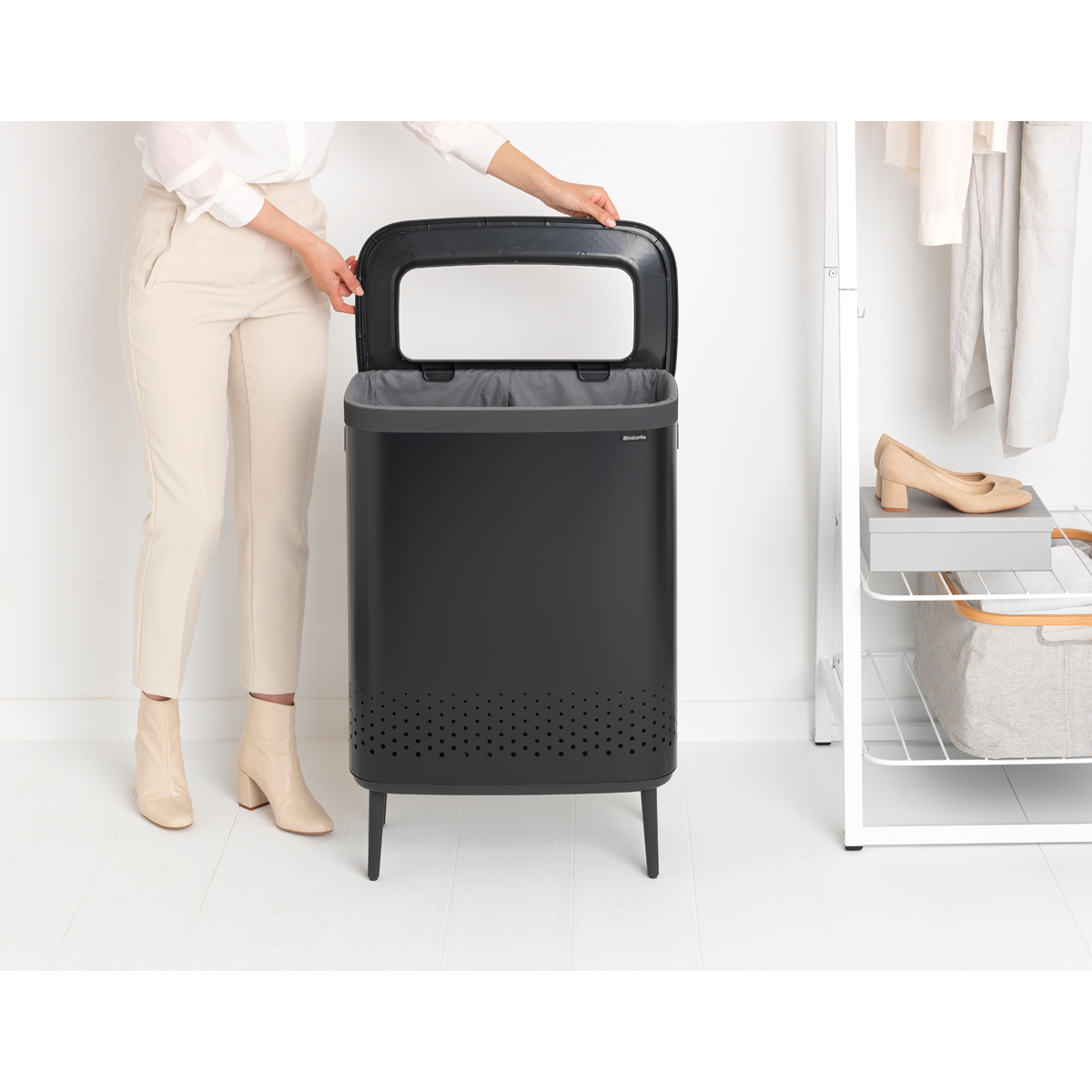 KANTA ZA VES 2x45l - Bo Hi, Matt Black