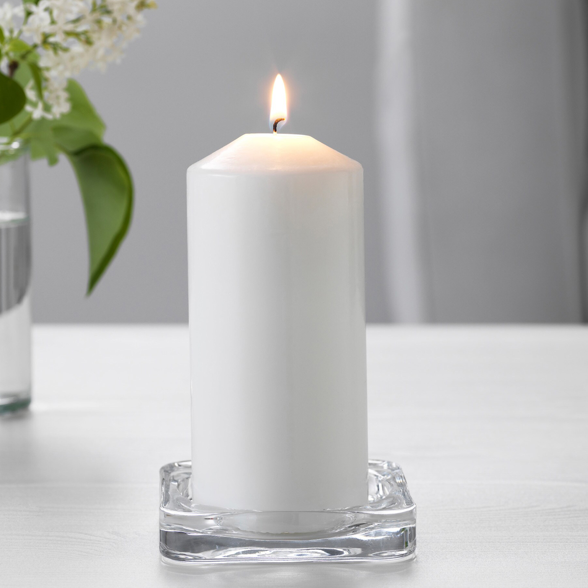 GLASIG 10x10cm svijecnjak, bistro staklo