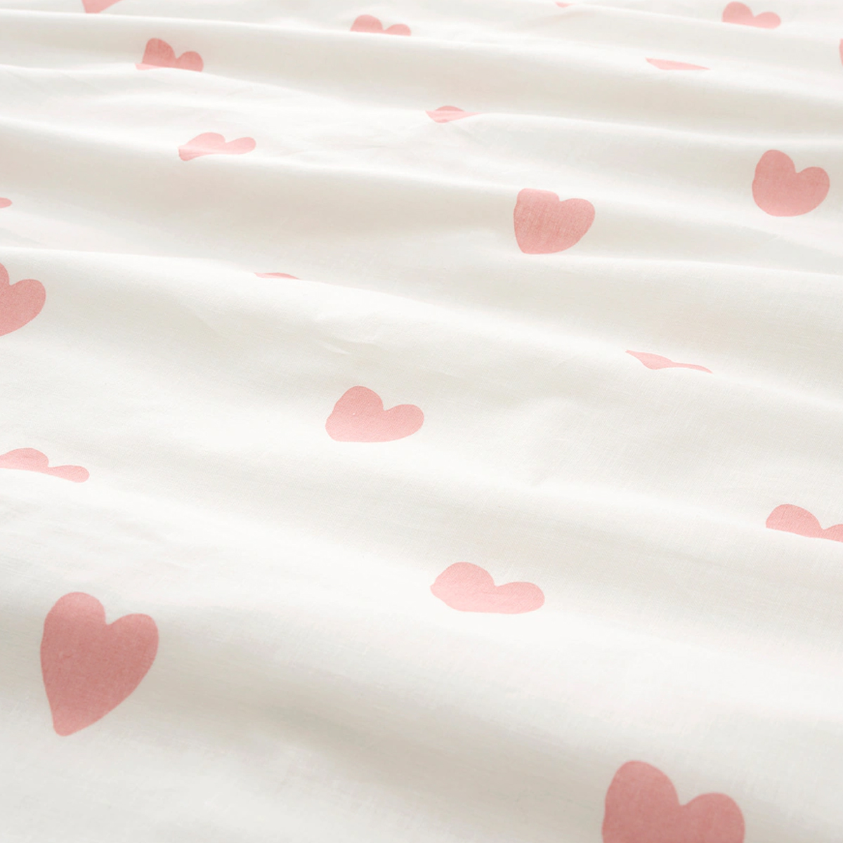 BARNDROM 150x200/50x60cm djecja posteljina, srce/bijela/roza
