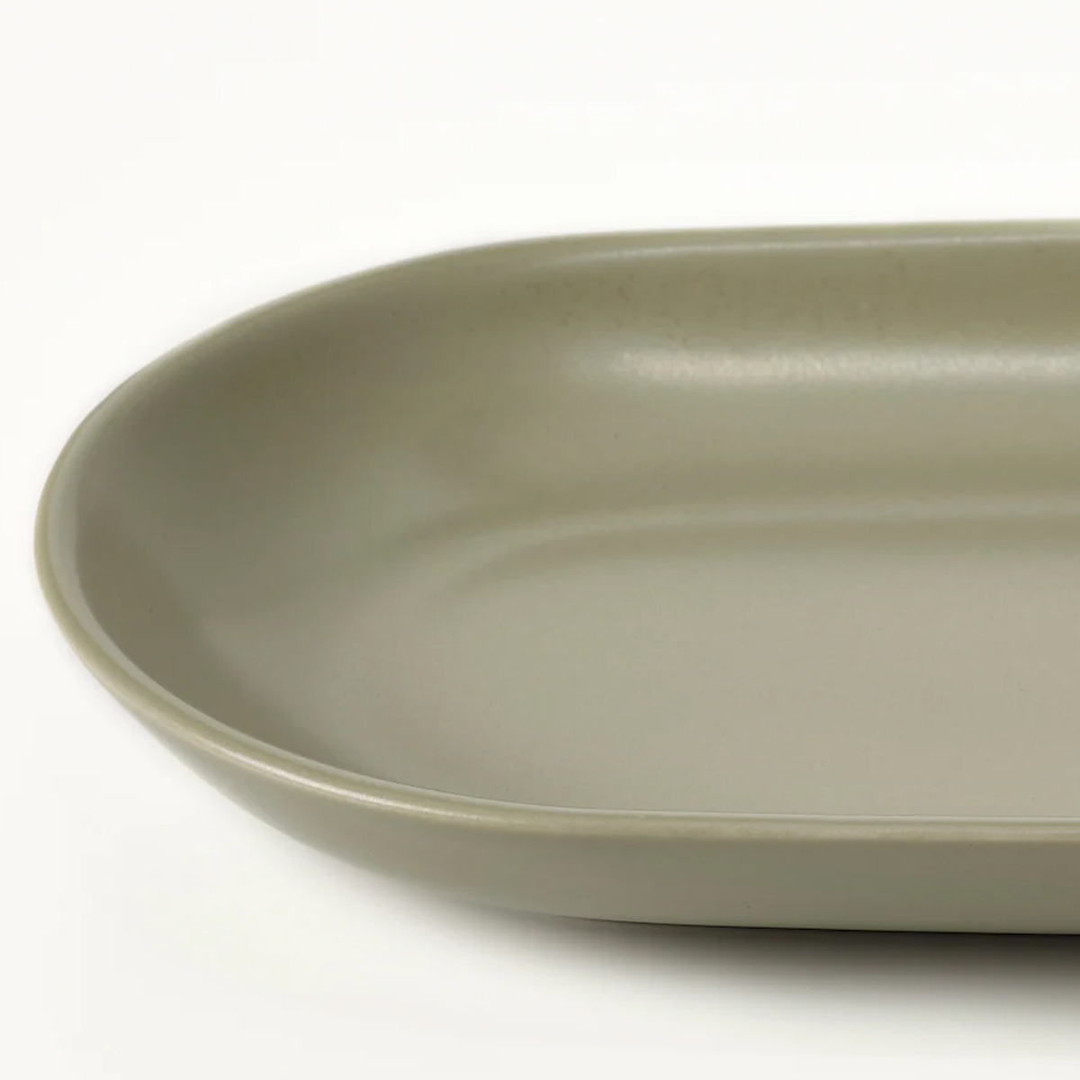 FARGKLAR 27x14cm tanjir za posluzivanje, matirano zelena
