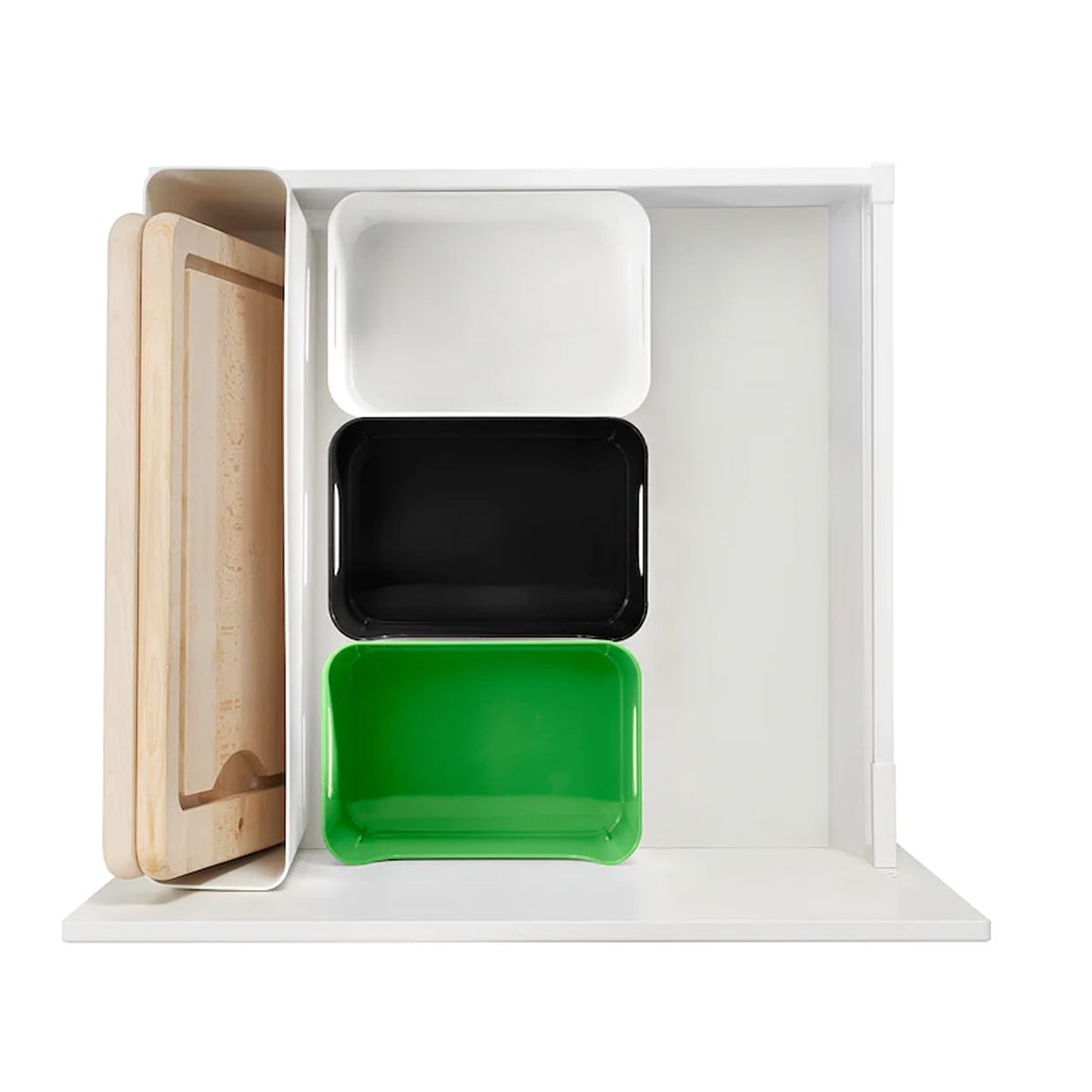 VARIERA 24x17cm kuhinjska kutija, zelena/bijela