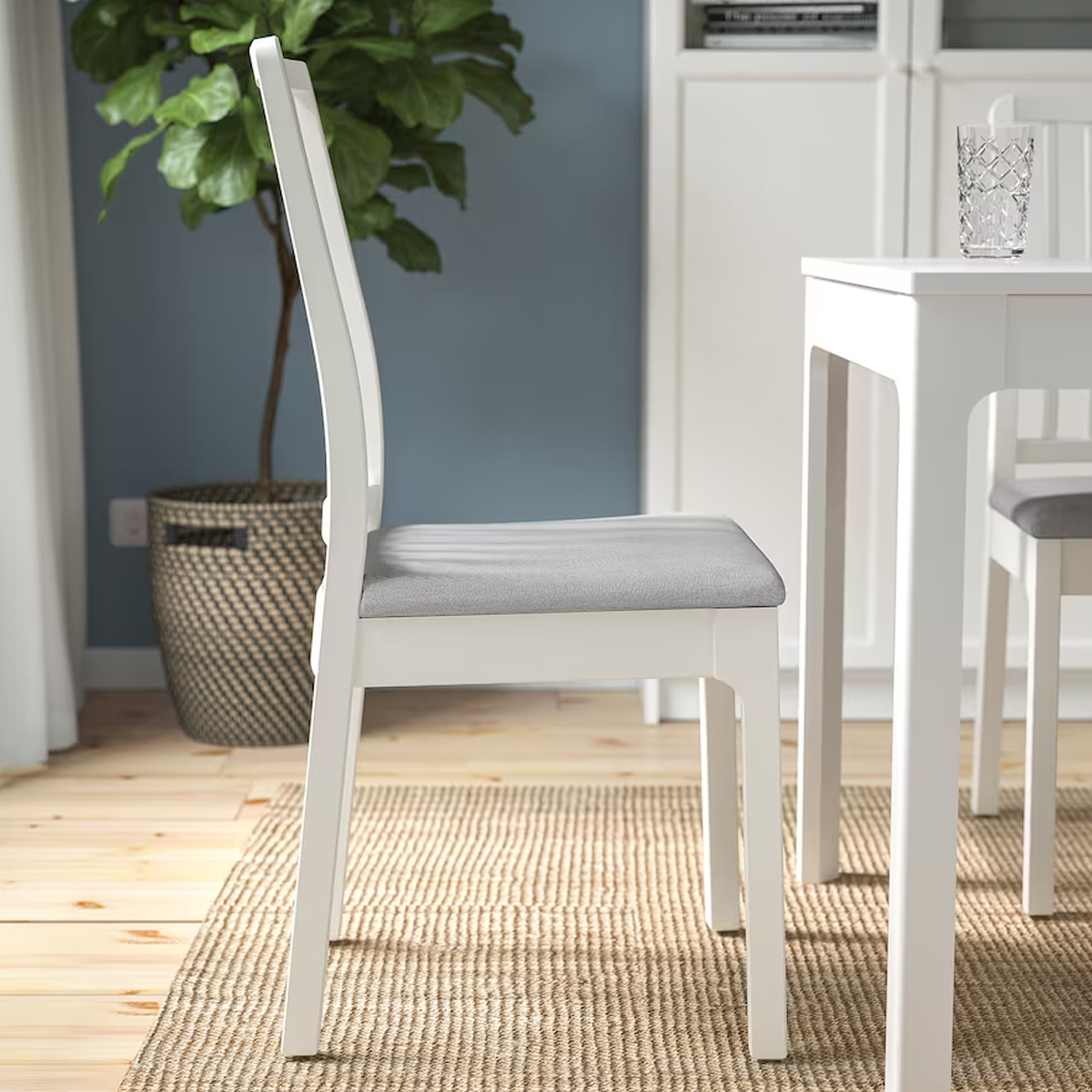 EKEDALEN trpezarijska stolica, bijela/Orrsta svijetlosiva