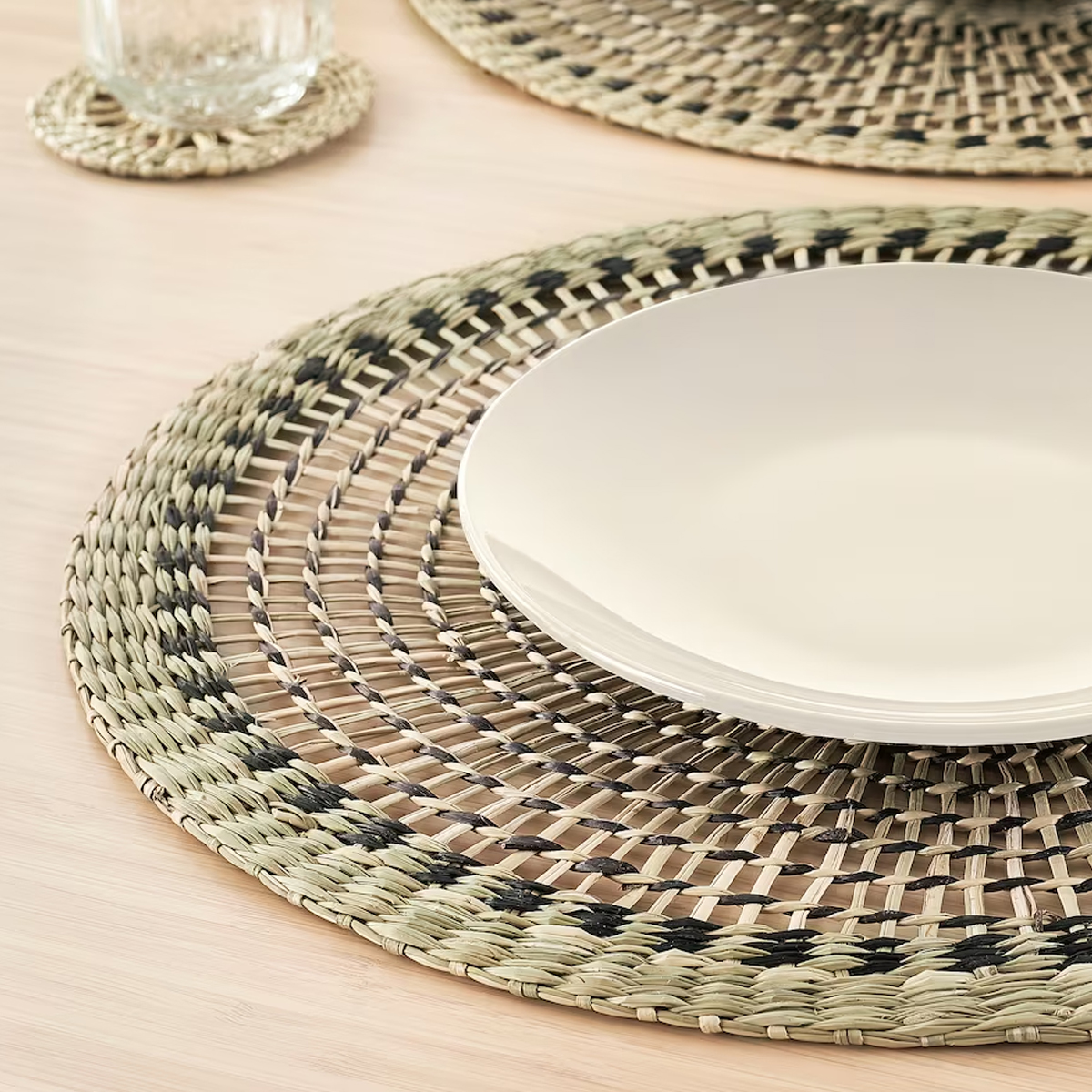 PENNFISK 37cm podmetač za sto, natur/sas rucni rad