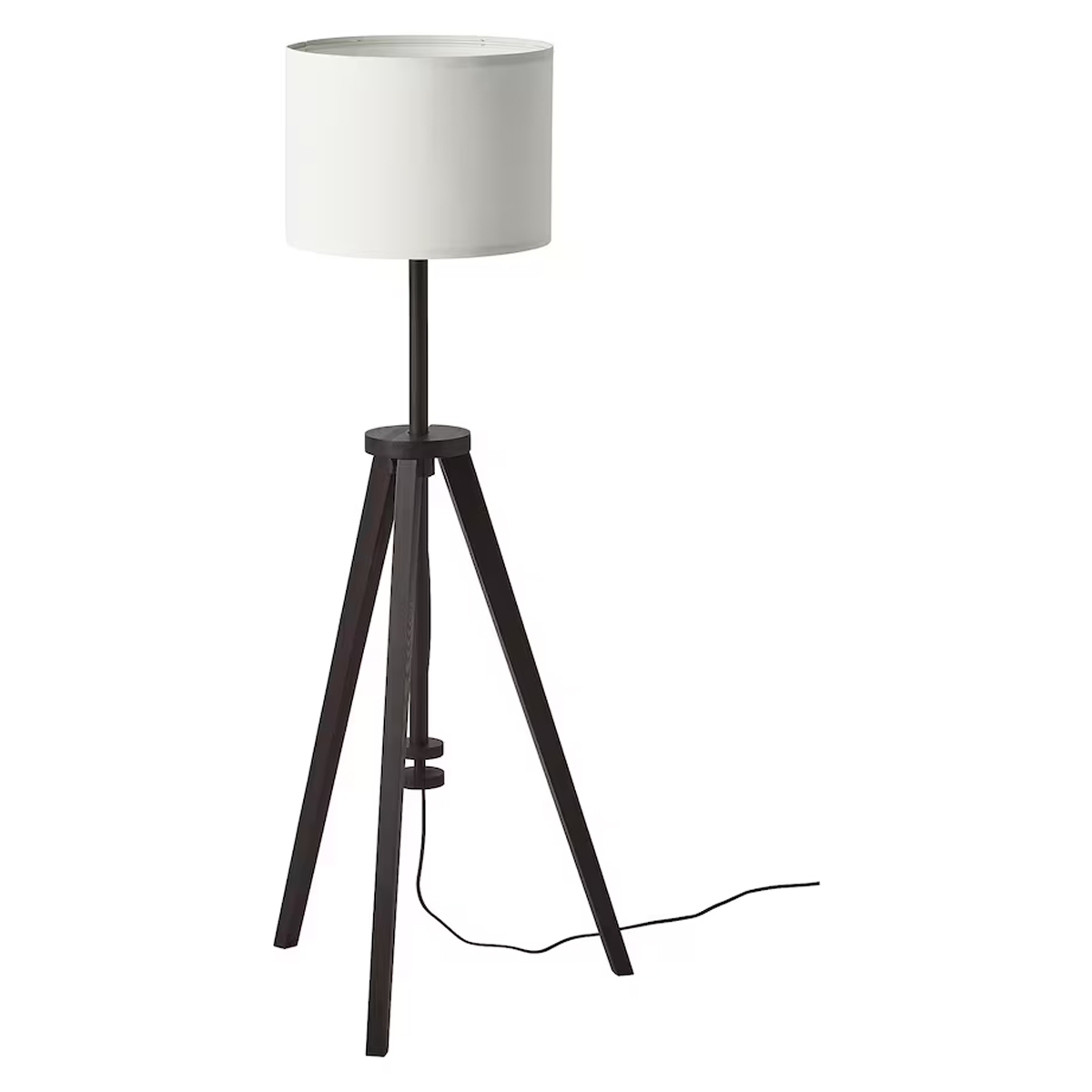 LAUTERS 119-151cm podna lampa, braon/bijela