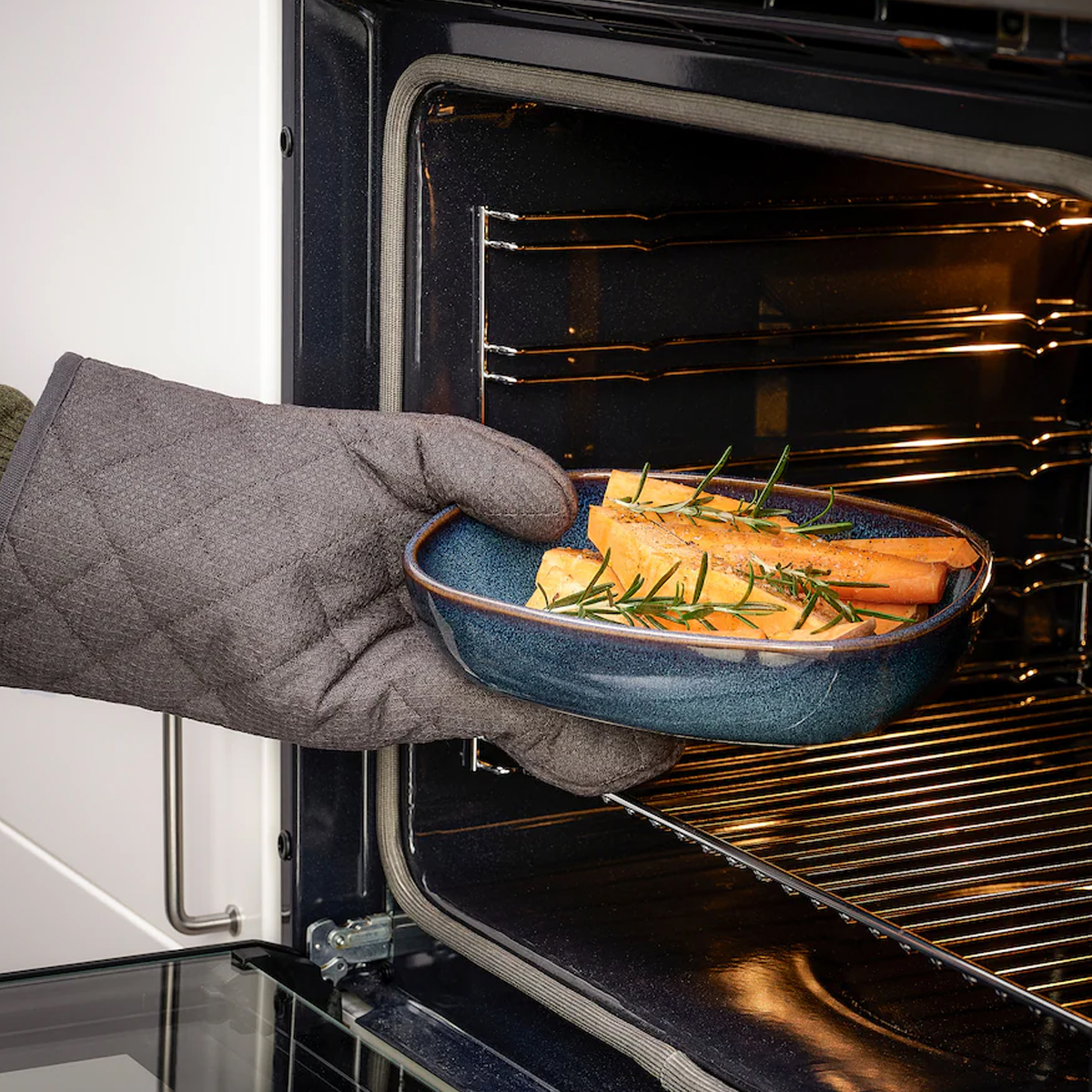 GLADELIG set posuda za pecnicu 2/1, plava