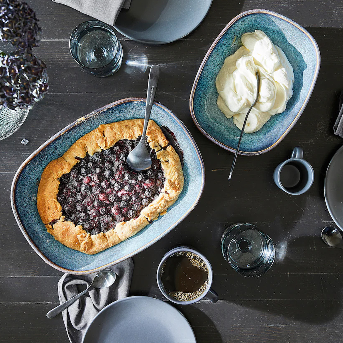 GLADELIG set posuda za pecnicu 2/1, plava