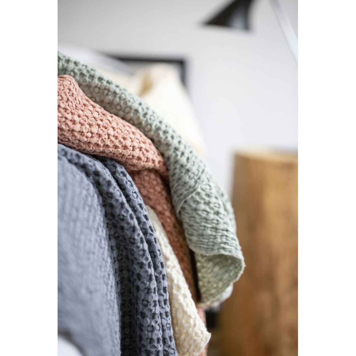 VIGO 220x240cm prekrivac, honeycomb weave/rouge