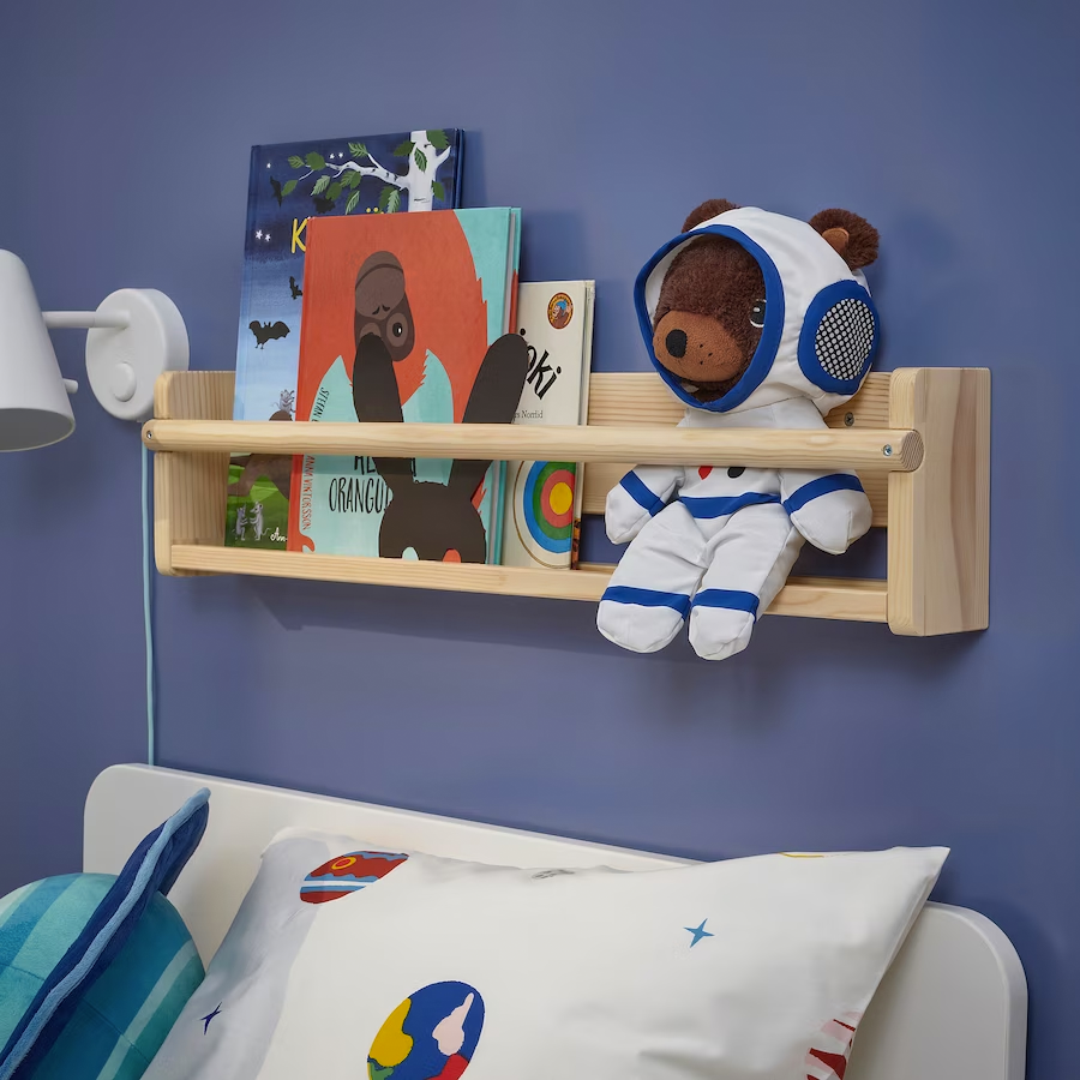 AFTONSPARV 28cm plisana igracka, medvjed astronaut