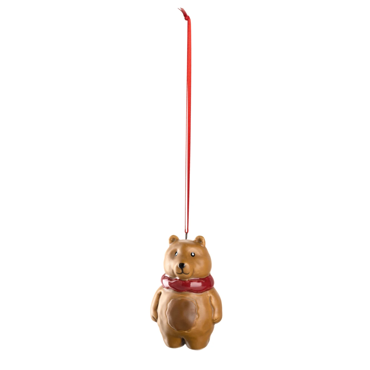 AUTENTICO 6cm viseca novogodisnja figura, medvjed