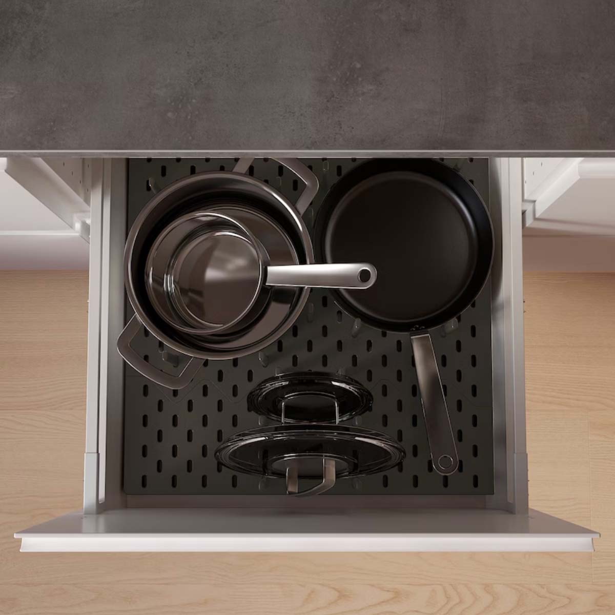 UPPDATERA 60cm perforirana ploca za fioku, boja antracita