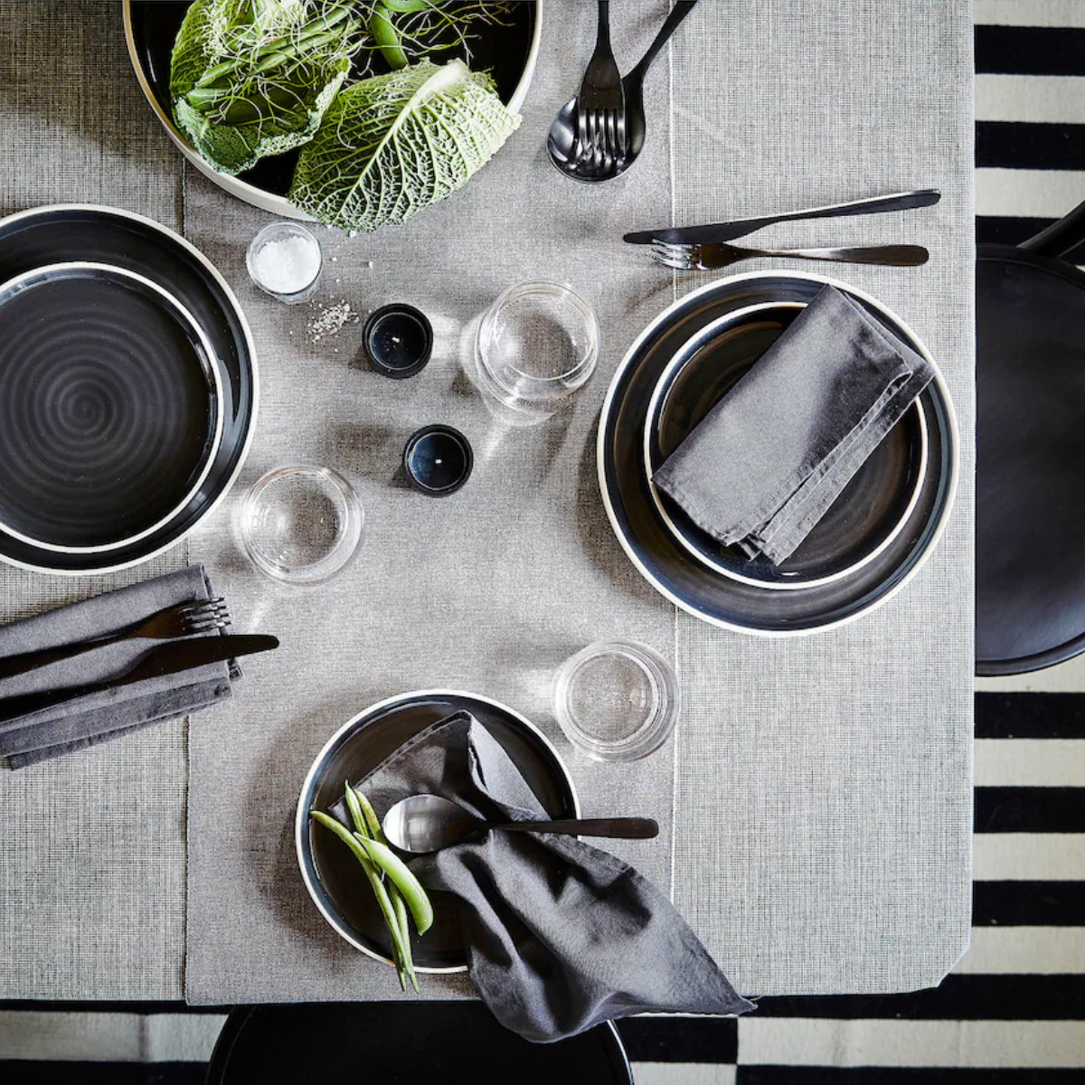 SVARTSENAP 145x240cm stolnjak, siva