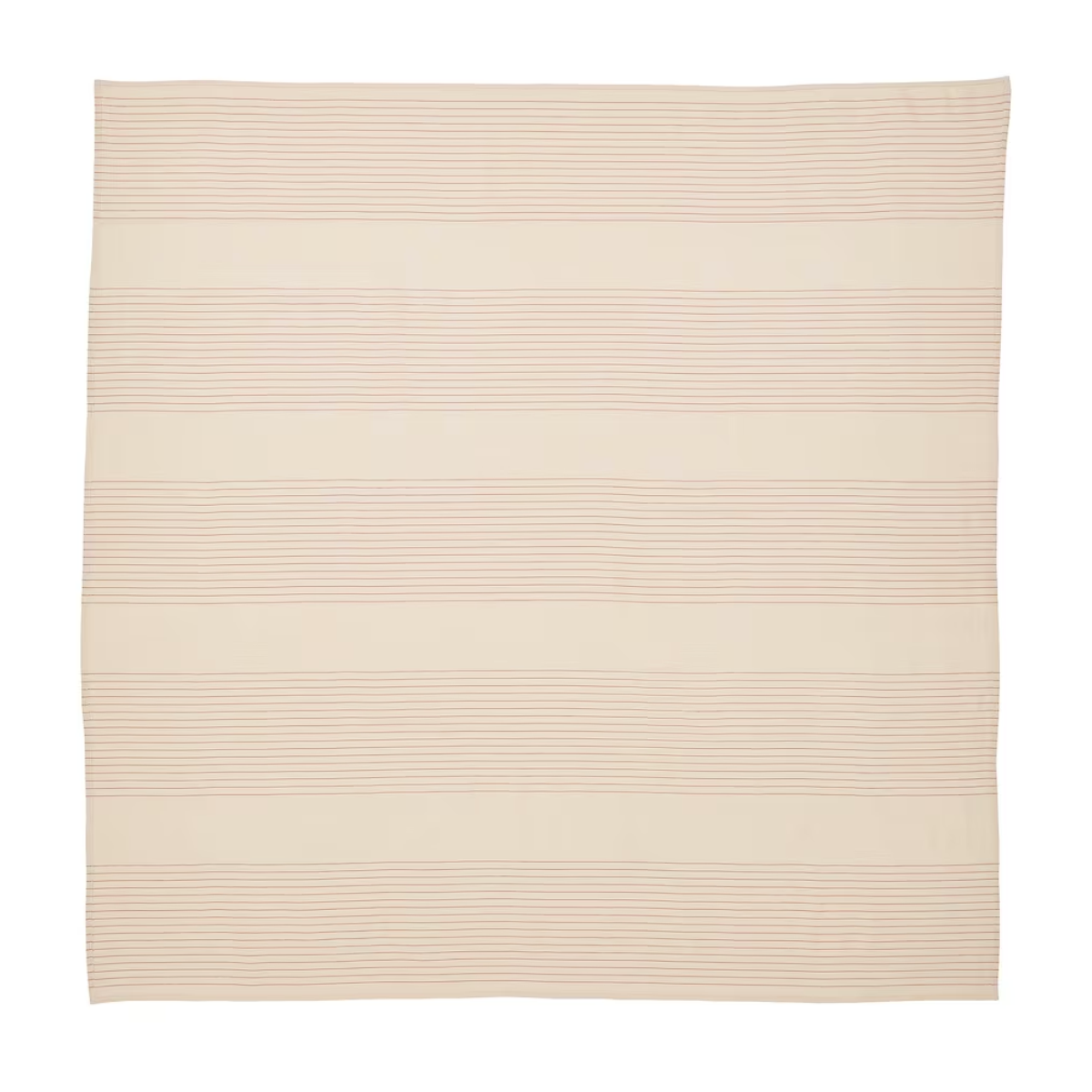 VIPPSTARR 150x150cm stolnjak, pruge/crvena/natur