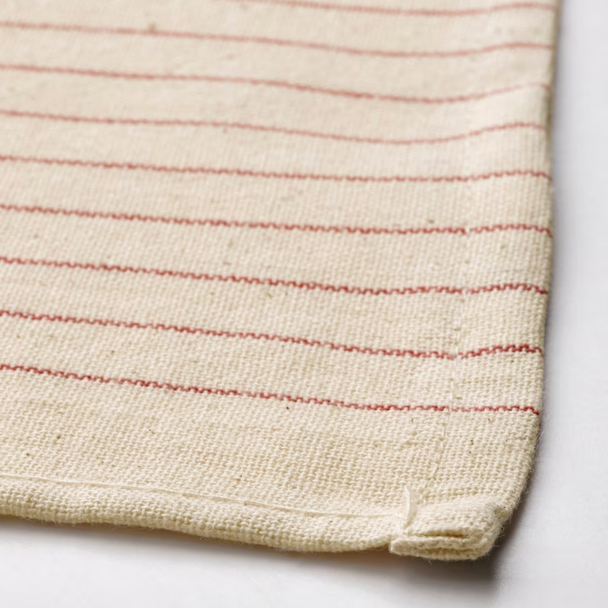 VIPPSTARR 150x150cm stolnjak, pruge/crvena/natur