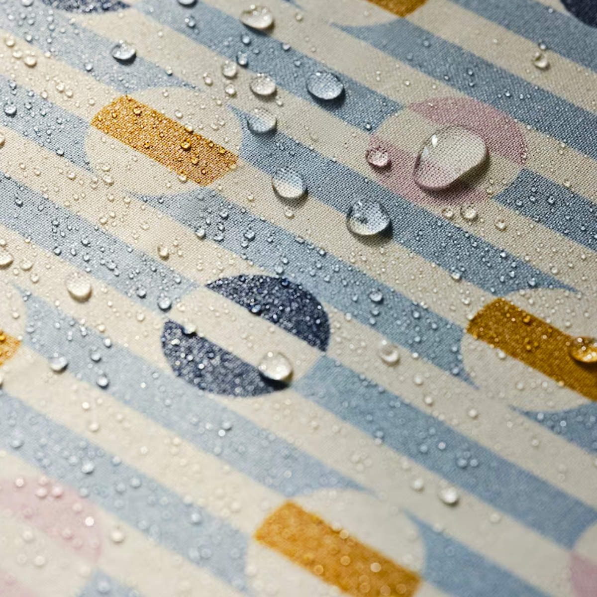 DAKSJUS 145x240cm stolnjak, pruge/plava