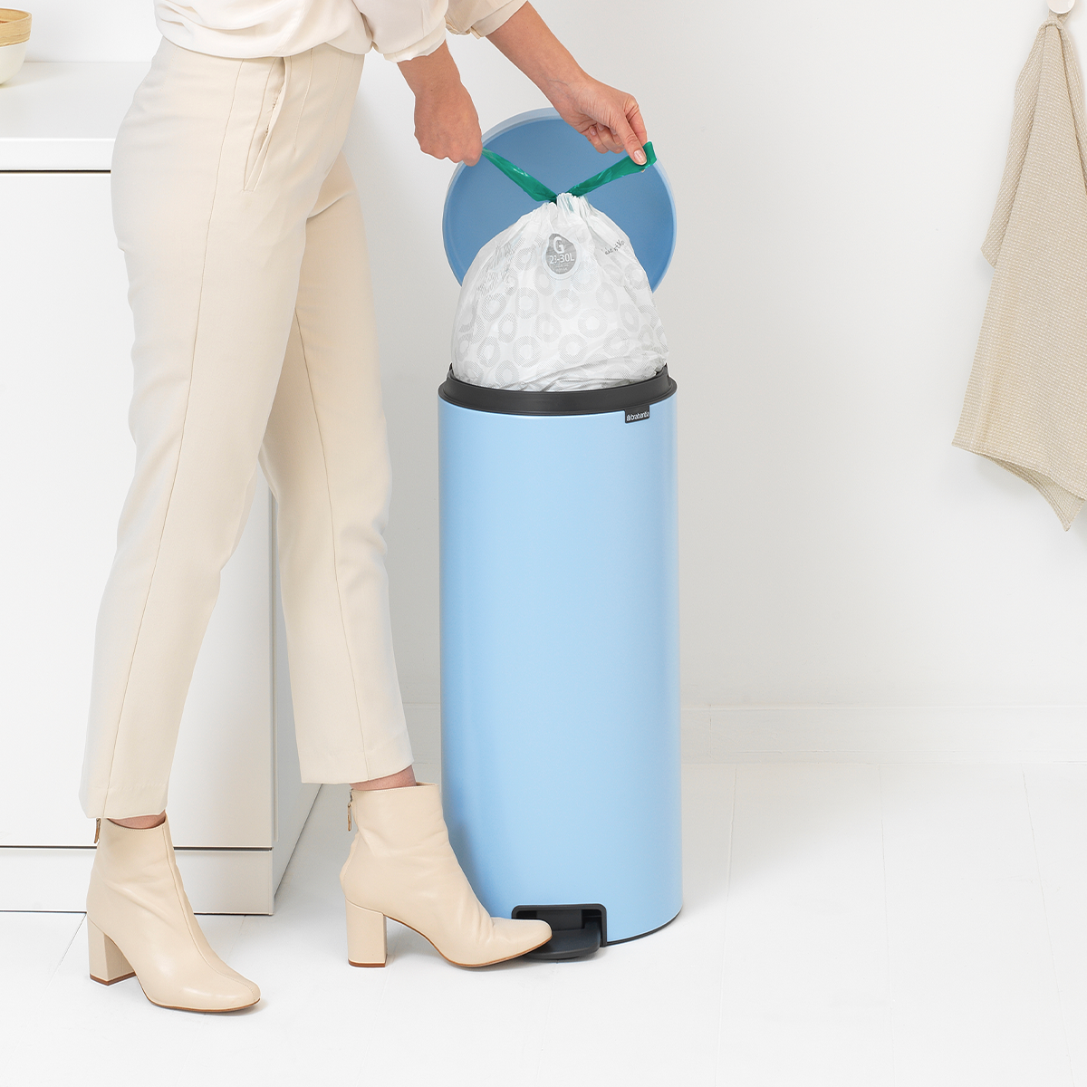 KANTA ZA OTPATKE 30l - NewIcon Pedal Bin, Dreamy Blue