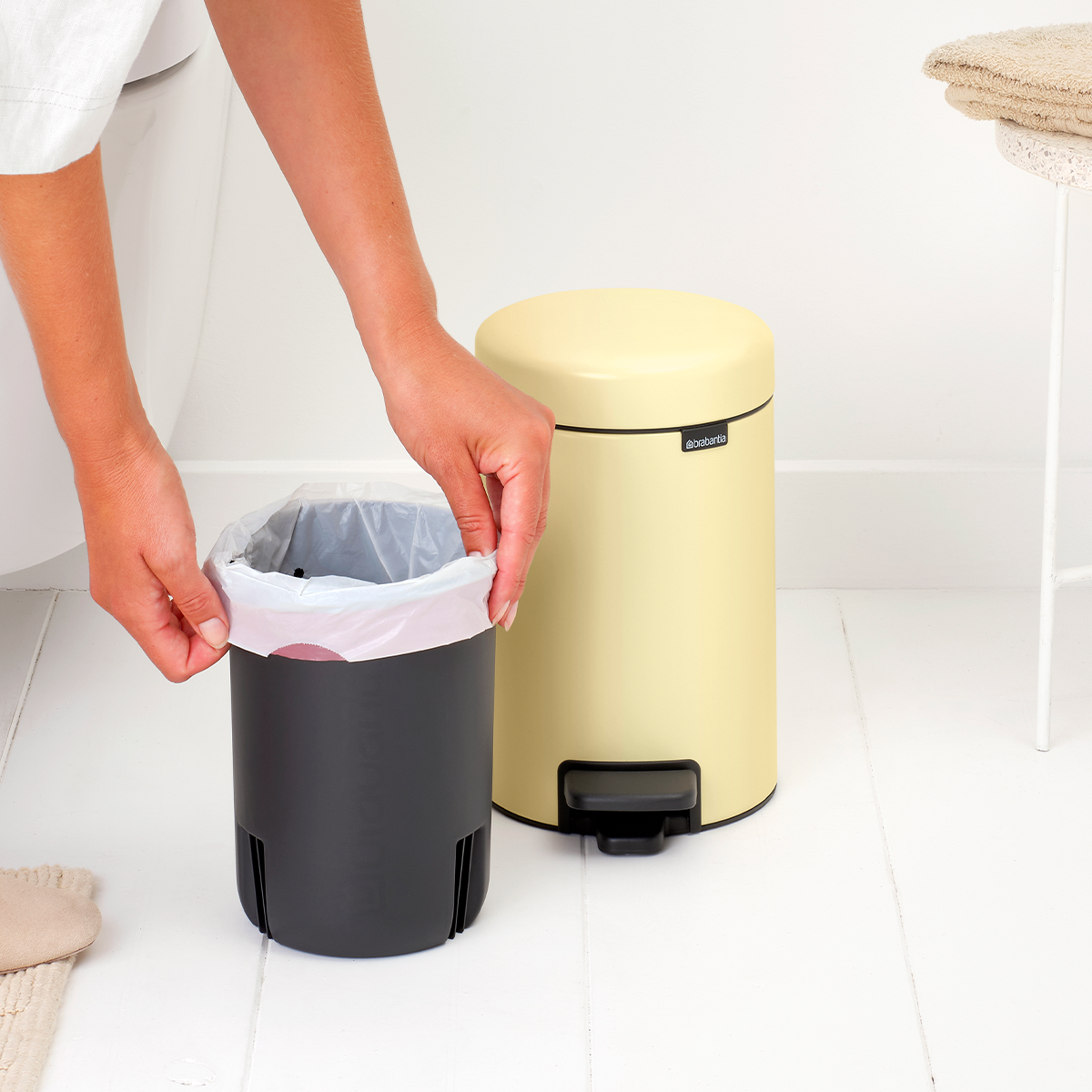 KANTA ZA OTPATKE 5l - NewIcon Pedal Bin, Mellow Yellow