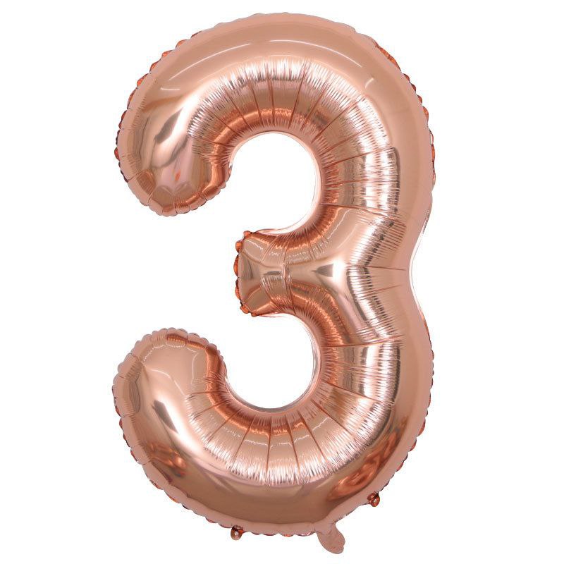 Balon br. 3 / zlatno roza