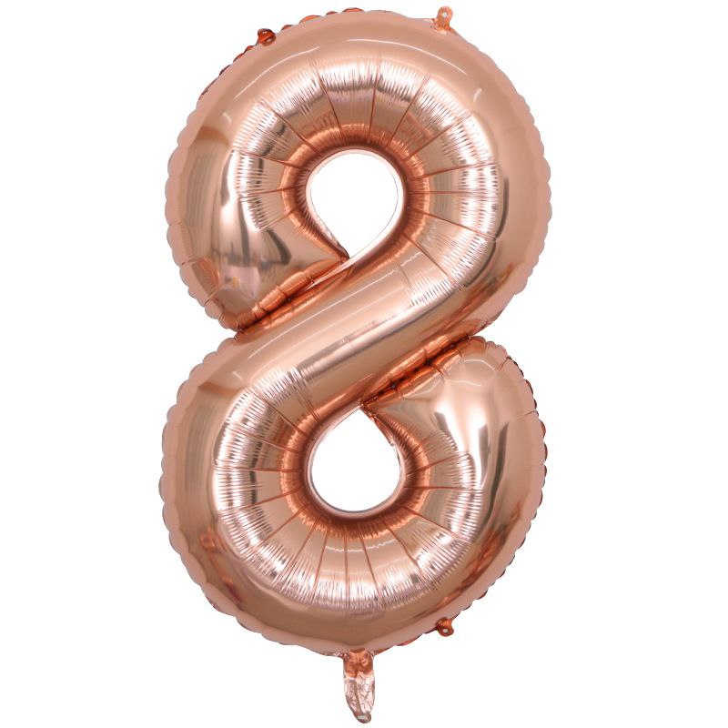 Balon br. 8 / zlatno roza