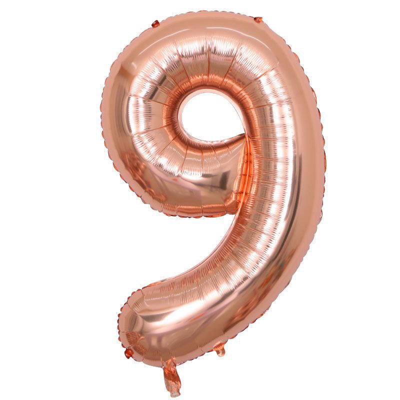 Balon br. 9 / zlatno roza