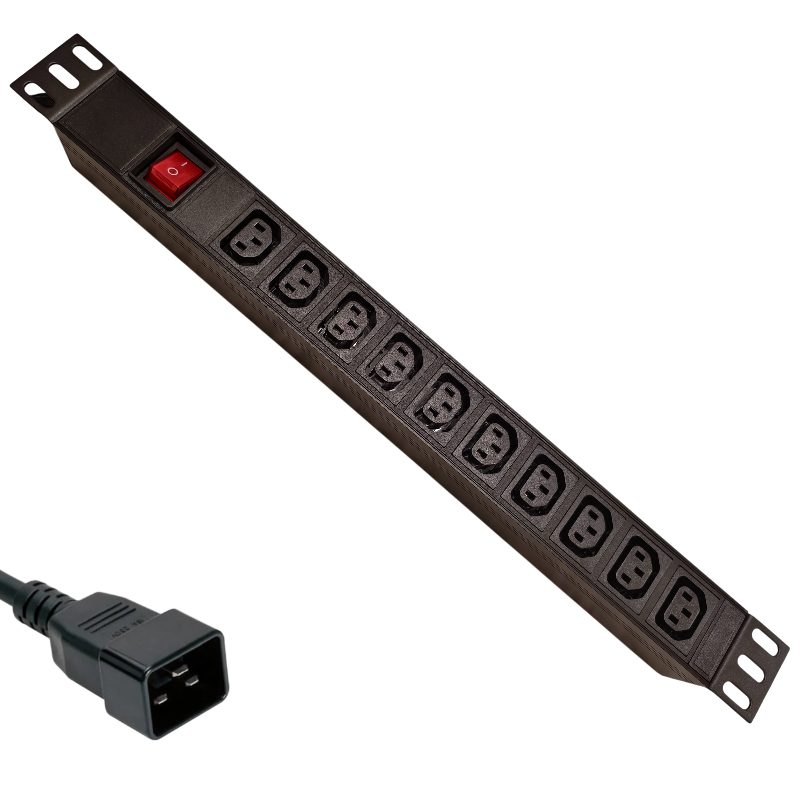 Rekabilna Napojna Letva 10 x IEC C13 IEC C20