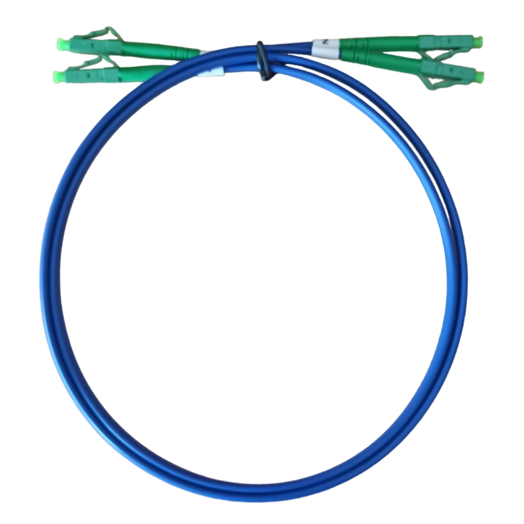 Armored Fiber Patchcord, Singlemode, Duplex LC/APC - LC/APC, 1m