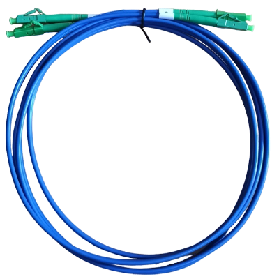 Armored Fiber Patchcord, Singlemode, Duplex LC/APC - LC/APC, 2m