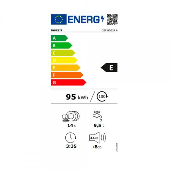 Mašina za pranje posuđa Indesit D2F HD624 AS