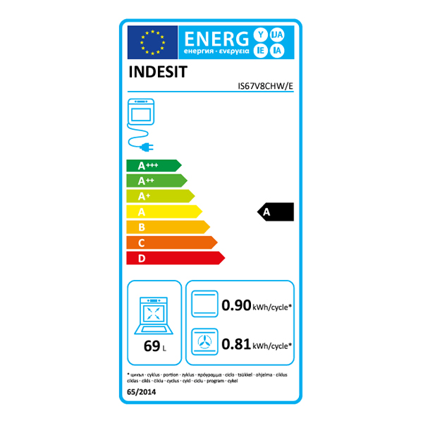 Električni šporet Indesit IS67V8CHW/E