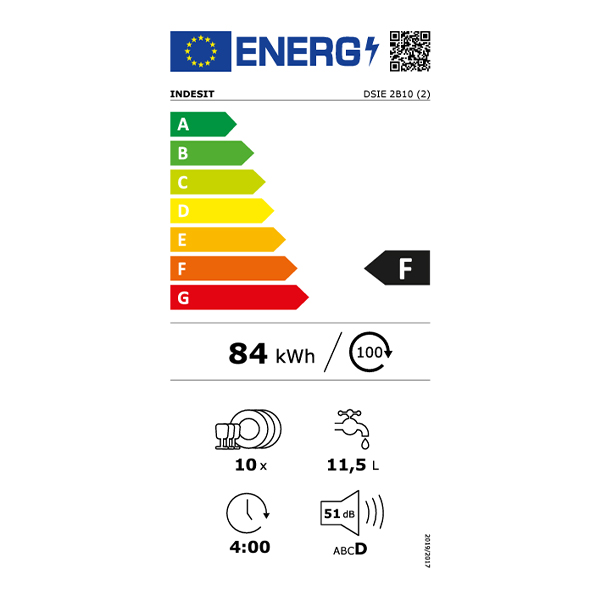 Ugradna mašina za pranje posuđa Indesit DI9E 2B10