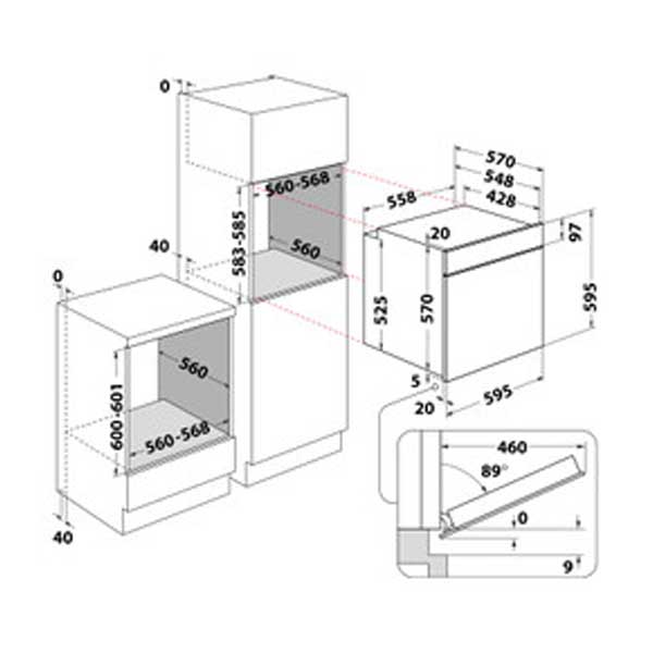 Ugradna rerna Indesit IFW 6544 IX Ugradna rerna Indesit IFW 6544 IX