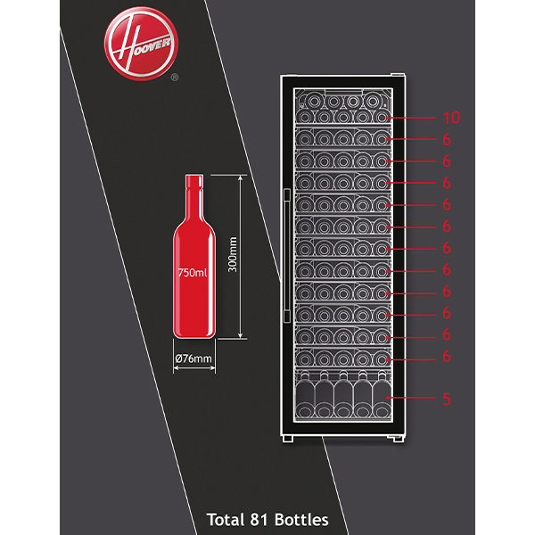 Frižider za vino Hoover HWC 200 EELW NF Frižider za vino Hoover HWC 200 EELW NF