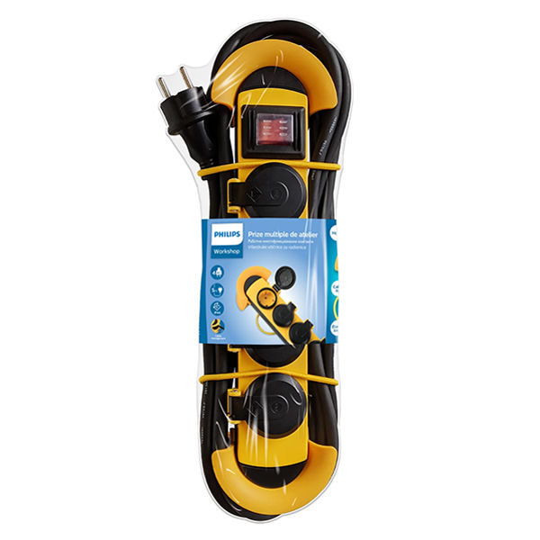 Produžni kabl Philips SPN5140YC/58 sa prenaponskom zaštitom, 5m Produžni kabl Philips SPN5140YC/58 sa prenaponskom zaštitom, 5m