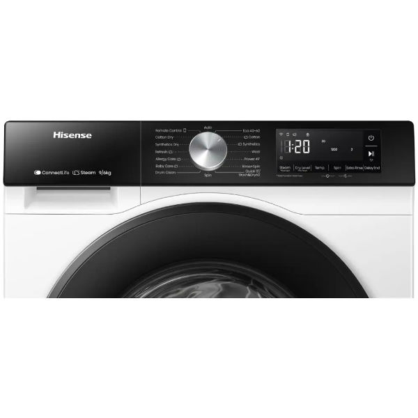 Hisense mašina za pranje i sušenje veša, 9/6 kg, 1400 rpm WD3S9043BW3 Hisense mašina za pranje i sušenje veša, 9/6 kg, 1400 rpm WD3S9043BW3
