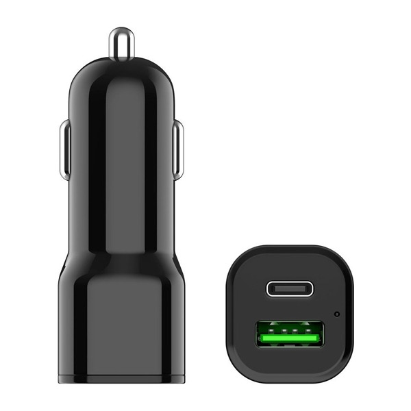 Brzi auto punjač Torima USB-A i Type-C PD 38W