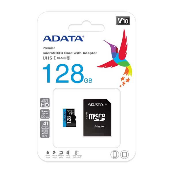 MicroSD Adata 128GB Premier A1 +adapter